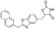 5-((2-(2-naphthalenylmethyl)-5-benzoxazolyl)methyl)-2,4-thiazolidinedione CAS#: 118384-10-4