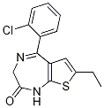 5-(2-Chlorophenyl)-7-ethyl-1,3-dihydro-2H-thieno[2,3-e]-1,4-diazepin-2-one CAS#: 33671-37-3