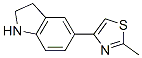 5-(2-METHYL-1,3-THIAZOL-4-YL)INDOLINE CAS#: 144340-48-7