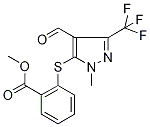5-[(2-Methoxycarbonyl)phenylthio]-1-methyl-3-(trifluoromethyl)pyrazole4-carboxaldehyde 97% CAS#: 321553-50-8