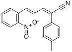 5-(2-Nitrophenyl)-2-(4-methylphenyl)-2,4-pentadienenitrile CAS#: 125369-76-8