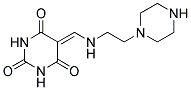 5-[(2-PIPERAZIN-1-YL-ETHYLAMINO)-METHYLENE]-PYRIMIDINE-2,4,6-TRIONE CAS#: 299442-86-7