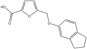 5-[(2,3-dihydro-1H-inden-5-yloxy)methyl]furan-2-carboxylic acid CAS#: 375351-99-8