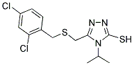 5-([(2,4-DICHLOROBENZYL)SULFANYL]METHYL)-4-ISOPROPYL-4H-1,2,4-TRIAZOLE-3-THIOL CAS#: 344272-66-8