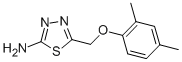 5-[(2,4-dimethylphenoxy)methyl]-1,3,4-thiadiazol-2-amine CAS#: 119869-04-4
