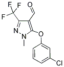 5-(3-CHLOROPHENOXY)-1-METHYL-3-(TRIFLUOROMETHYL)-1H-PYRAZOLE-4-CARBALDEHYDE CAS#: 282523-36-8