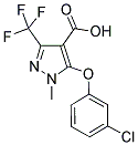 5-(3-CHLOROPHENOXY)-1-METHYL-3-(TRIFLUOROMETHYL)-1H-PYRAZOLE-4-CARBOXYLIC ACID CAS#: 282523-49-3
