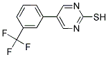 5-[3-(TRIFLUOROMETHYL)PHENYL]-2-PYRIMIDINYLHYDROSULFIDE CAS#: 344282-81-1
