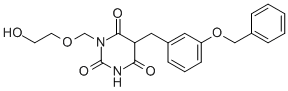 5-(3-benzyloxy)benzyl-1-((2-hydroxyethoxy)methyl)barbituric acid CAS#: 138660-09-0