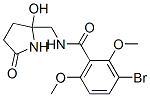 5-((3-bromo-2,6-dimethoxybenzamido)methyl)-5-hydroxy-2-pyrrolidone CAS#: 125558-31-8