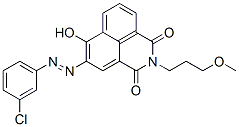 5-[(3-chlorophenyl)azo]-6-hydroxy-2-(3-methoxypropyl)-1H-benz[de]isoquinoline-1,3(2H)-dione CAS#: 42358-38-3