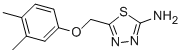 5-[(3,4-dimethylphenoxy)methyl]-1,3,4-thiadiazol-2-amine CAS#: 123216-99-9