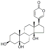 5-[(3S,5S,10R,13R,14S,17S)-3,5,14-trihydroxy-10,13-dimethyl-2,3,4,6,7,8,9,11,12,15,16,17-dodecahydro-1H-cyclopenta[a]phenanthren-17-yl]pyran-2-one CAS#: 472-26-4