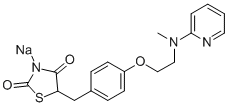 5-(4-(2-(Methyl(pyridin-2-yl)amino)ethoxy)benzyl)thiazolidine-2,4-dione sodium salt CAS#: 316371-83-2