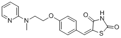 5-[4-[2-[N-Methyl-N-(2-pyridinyl)amino]ethoxy]benzylidene]-2,4-thiazolidinedione CAS#: 122320-74-5
