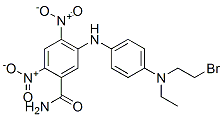 5-[[4-(2-bromoethyl-ethyl-amino)phenyl]amino]-2,4-dinitro-benzamide CAS#: 32869-02-6