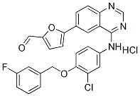 5-(4-((3-Chloro-4-((3-fluorobenzyl)oxy)phenyl)amino)-quinazolin-6-yl)furan-2-carbaldehyde hydroch CAS#: 388082-76-6