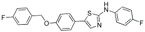 5-(4-[(4-FLUOROBENZYL)OXY]PHENYL)-N-(4-FLUOROPHENYL)-1,3-THIAZOL-2-AMINE CAS#: 297150-36-8