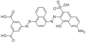 5-4-(7-Amino-1-hydroxy-3-sulfonaphthalen-2-ylazo)naphthalen-1-ylazoisophthalicacid CAS#: 175466-25-8