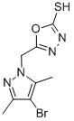 5-[(4-BROMO-3,5-DIMETHYL-1H-PYRAZOL-1-YL)METHYL]-1,3,4-OXADIAZOLE-2-THIOL CAS#: 175202-84-3