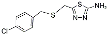 5-(4-CHLORO-BENZYLSULFANYLMETHYL)-[1,3,4]THIADIAZOL-2-YLAMINE CAS#: 299934-12-6