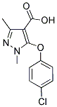 5-(4-CHLOROPHENOXY)-1,3-DIMETHYL-1H-PYRAZOLE-4-CARBOXYLIC ACID CAS#: 303149-69-1