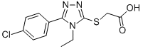 {[5-(4-CHLOROPHENYL)-4-ETHYL-4H-1,2,4-TRIAZOL-3-YL]THIO}ACETIC ACID CAS#: 150536-01-9