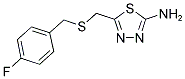 5-(4-FLUORO-BENZYLSULFANYLMETHYL)-[1,3,4]THIADIAZOL-2-YLAMINE CAS#: 292064-75-6