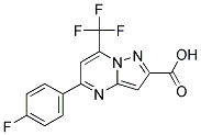 5-(4-FLUORO-PHENYL)-7-TRIFLUOROMETHYL-PYRAZOLO[1,5-A]PYRIMIDINE-2-CARBOXYLIC ACID CAS#: 310451-82-2