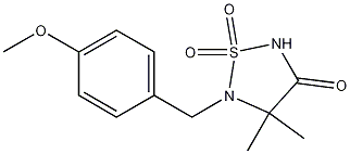 5-(4-METHOXY-BENZYL)-4,4-DIMETHYL-1,1-DIOXO-1L6-[1,2,5]THIADIAZOLIDIN-3-ONE CAS#: 283587-22-4