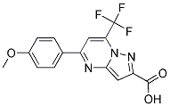 5-(4-METHOXY-PHENYL)-7-TRIFLUOROMETHYL-PYRAZOLO[1,5-A]PYRIMIDINE-2-CARBOXYLIC ACID CAS#: 310451-80-0