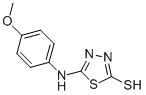 5-(4-METHOXY-PHENYLAMINO)-[1,3,4]THIADIAZOLE-2-THIOL CAS#: 37844-24-9