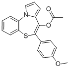 5-(4-METHOXYPHENYL)PYRROLO[2,1-D][1,5]BENZOTHIAZEPIN-4-OL ACETATE CAS#: 131403-76-4