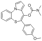 5-(4-METHOXYPHENYL)PYRROLO[2,1-D][1,5]BENZOTHIAZEPIN-4-OL N,N-DIMETHYLCARBAMATE CAS#: 131403-82-2