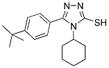 5-(4-TERT-BUTYL-PHENYL)-4-CYCLOHEXYL-4H-[1,2,4]TRIAZOLE-3-THIOL CAS#: 309272-76-2