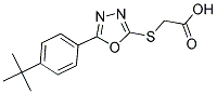 ([5-(4-TERT-BUTYLPHENYL)-1,3,4-OXADIAZOL-2-YL] SULFANYL) ACETIC ACID CAS#: 332871-60-0
