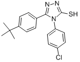 5-[4-(TERT-BUTYL)PHENYL]-4-(4-CHLOROPHENYL)-4H-1,2,4-TRIAZOLE-3-THIOL CAS#: 124998-68-1
