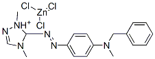 5-[[4-[benzylmethylamino]phenyl]azo]-1,4-dimethyl-1H-1,2,4-triazolium trichlorozincate(1-) CAS#: 38845-47-5
