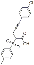 5-(4-chlorophenyl)-2-((4-methylphenyl)sulfonyl)-4-pentynoic acid CAS#: 134993-74-1