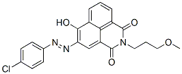 5-[(4-chlorophenyl)azo]-6-hydroxy-2-(3-methoxypropyl)-1H-benz[de]isoquinoline-1,3(2H)-dione CAS#: 42358-39-4