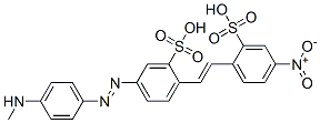 5-[[4-(methylamino)phenyl]azo]-2-[2-(4-nitro-2-sulphophenyl)vinyl]benzenesulphonic acid CAS#: 42986-15-2