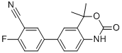 5-(4,4-DIMETHYL-2-OXO-2,4-DIHYDRO-1H-BENZO[D][1,3]OXAZIN-6-YL)-2-FLUOROBENZONITRILE CAS#: 304854-07-7