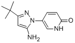 5-(5-Amino-3-(tert-butyl)-1H-pyrazol-1-yl)pyridin-2(1H)-one CAS#: 294852-54-3