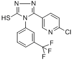 5-(6-CHLORO-3-PYRIDYL)-4-[3-(TRIFLUOROMETHYL)PHENYL]-4H-1,2,4-TRIAZOLE-3-THIOL CAS#: 306936-75-4