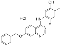 5-((7-BENZYLOXYQUINAZOLIN-4-YL)AMINO)-4-FLUORO-2-METHYLPHENOL HYDROCHLORIDE CAS#: 324077-30-7