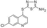 5-[(7-CHLORO-4-QUINOLYL)THIO]-1,3,4-THIADIAZOL-2-AMINE CAS#: 175204-98-5