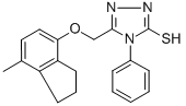 5-[[(7-METHYL-2,3-DIHYDRO-1H-INDEN-4-YL)OXY]METHYL]-4-PHENYL-4H-1,2,4-TRIAZOLE-3-THIOL CAS#: 302901-16-2
