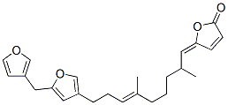 5-[9-[5-(3-Furylmethyl)furan-3-yl]-2,6-dimethyl-6-nonen-1-ylidene]furan-2(5H)-one CAS#: 35731-89-6