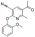 5-ACETYL-2-(2-METHOXYPHENOXY)-6-METHYLNICOTINONITRILE CAS#: 303146-69-2