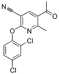5-ACETYL-2-(2,4-DICHLOROPHENOXY)-6-METHYLNICOTINONITRILE CAS#: 303146-63-6